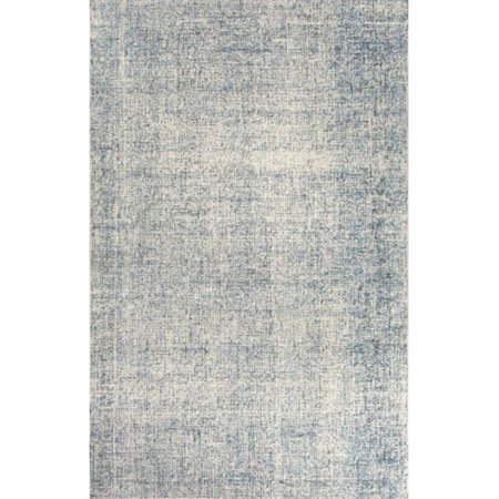 JAIPUR RUGS Hand-Tufted Solid Pattern Wool Ivory/Blue Area Rug  9x12 RUG116586